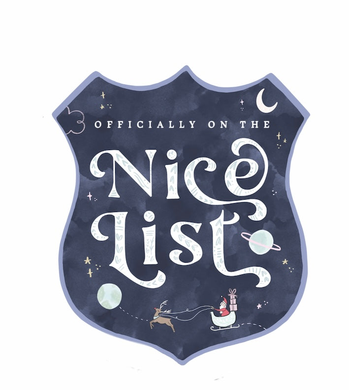 Magical Nice list Acrylic pin badge - Christmas North Pole