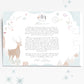 Letter to & from the North Pole - gold foil illustration set