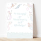 Magical mermaid party sign pastel print  - gold foil under the sea fairytale print