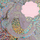 Magical pastel mermaid print  - gold foil under the sea fairytale print