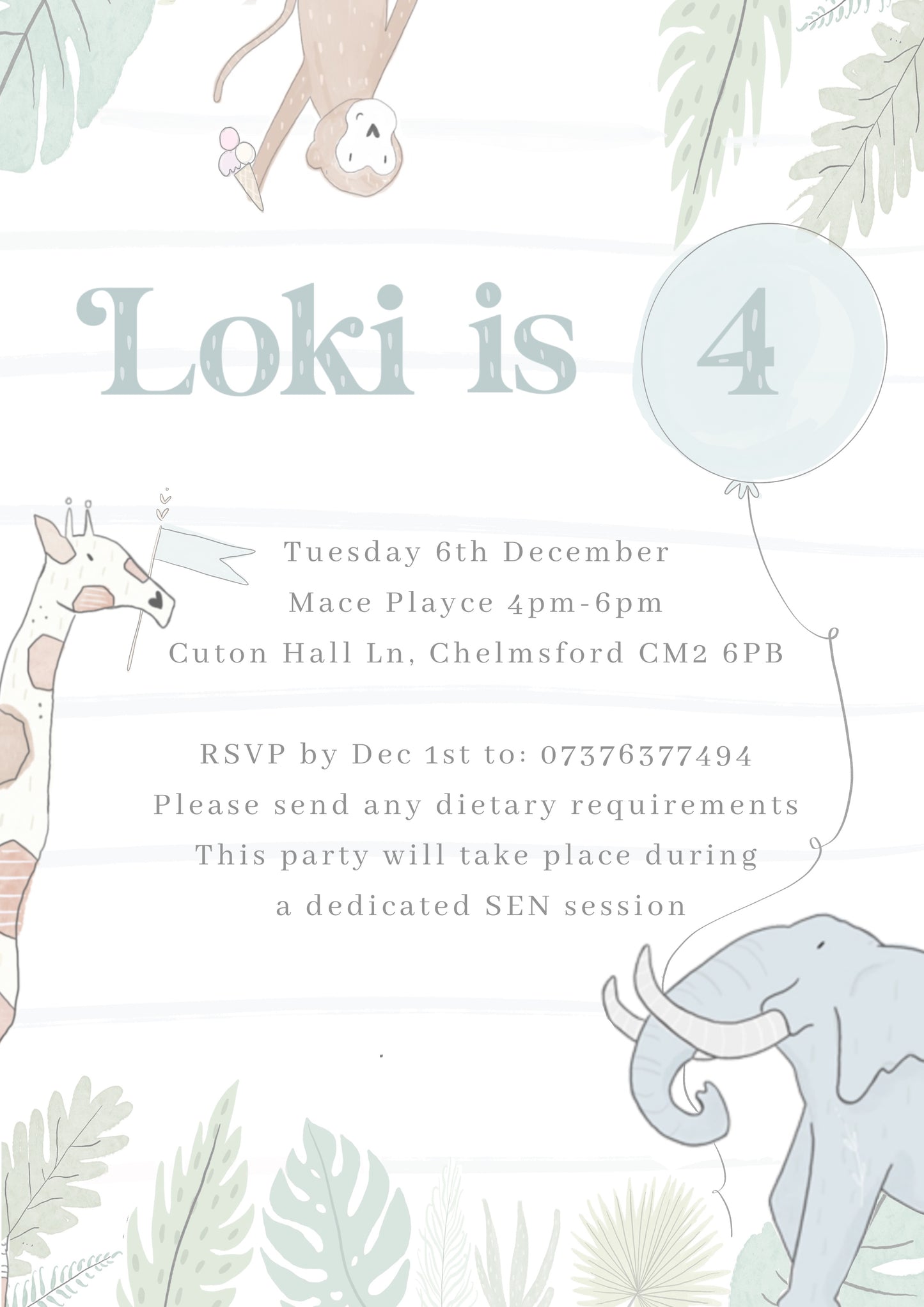 Bespoke Digital Invitation - created just for your event & perfect for WhatsApp - custom design