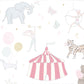 Dreamy Circus pastel personalised print - gold foil