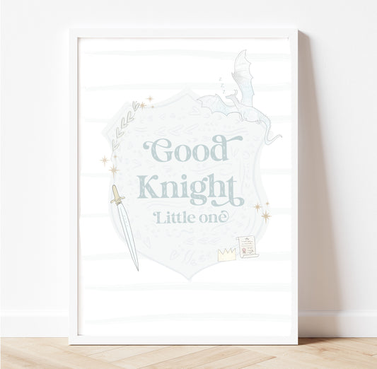 Dreamy pastel Good knight - Myth & legend print