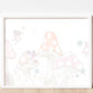 Enchanted toadstool  fairytale fairy pastel gold foil print