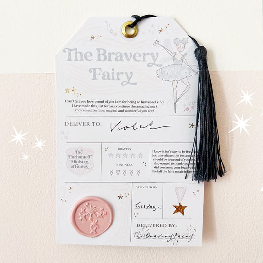 Bravery Fairy magical personalised Delivery Tag